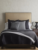 Ann Gish Black / White 51x66 Rib Throw