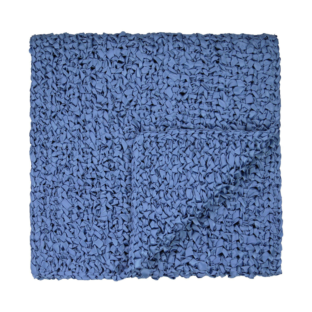 Ann Gish Blue 96x24 Ribbon Knit Throw