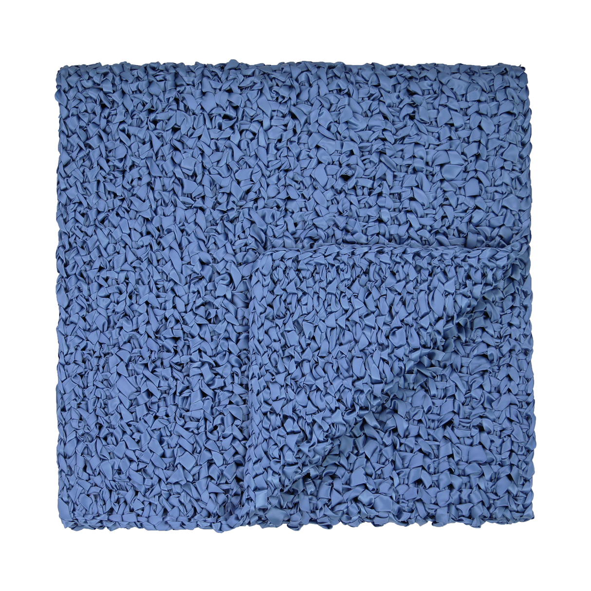 Ann Gish Blue 96x24 Ribbon Knit Throw