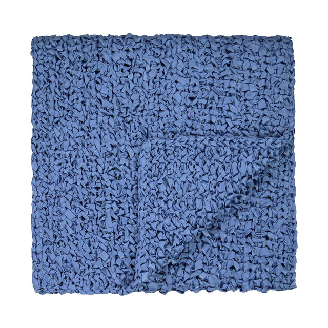 Ann Gish Blue 96x24 Ribbon Knit Throw