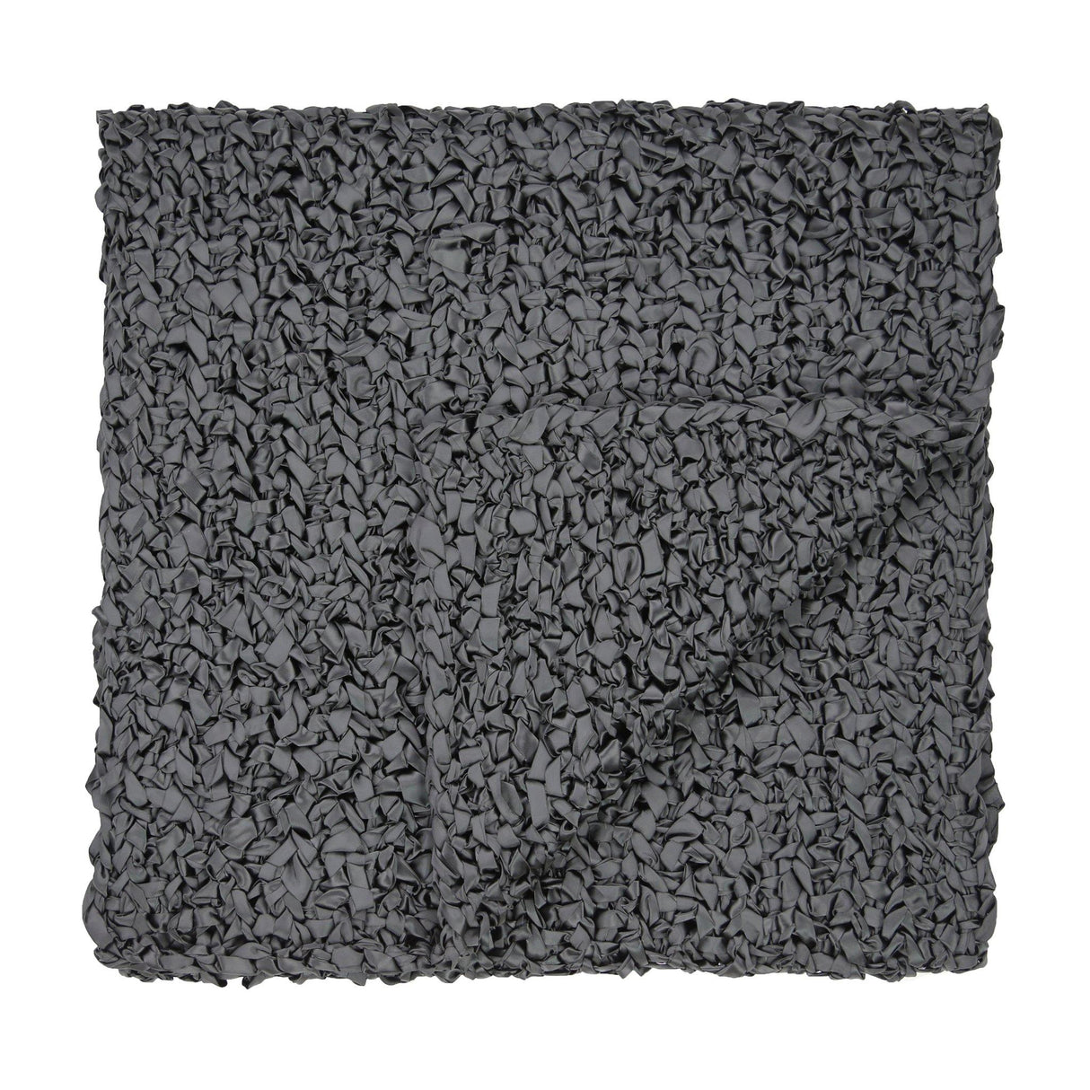 Ann Gish Black 96x24 Ribbon Knit Throw