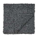 Ann Gish Black 96x24 Ribbon Knit Throw