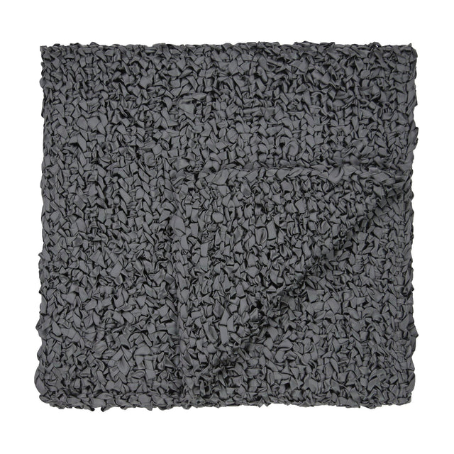 Ann Gish Black 96x24 Ribbon Knit Throw