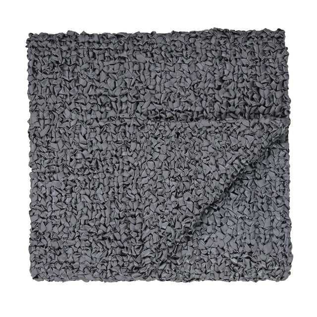 Ann Gish Charcoal 96x24 Ribbon Knit Throw