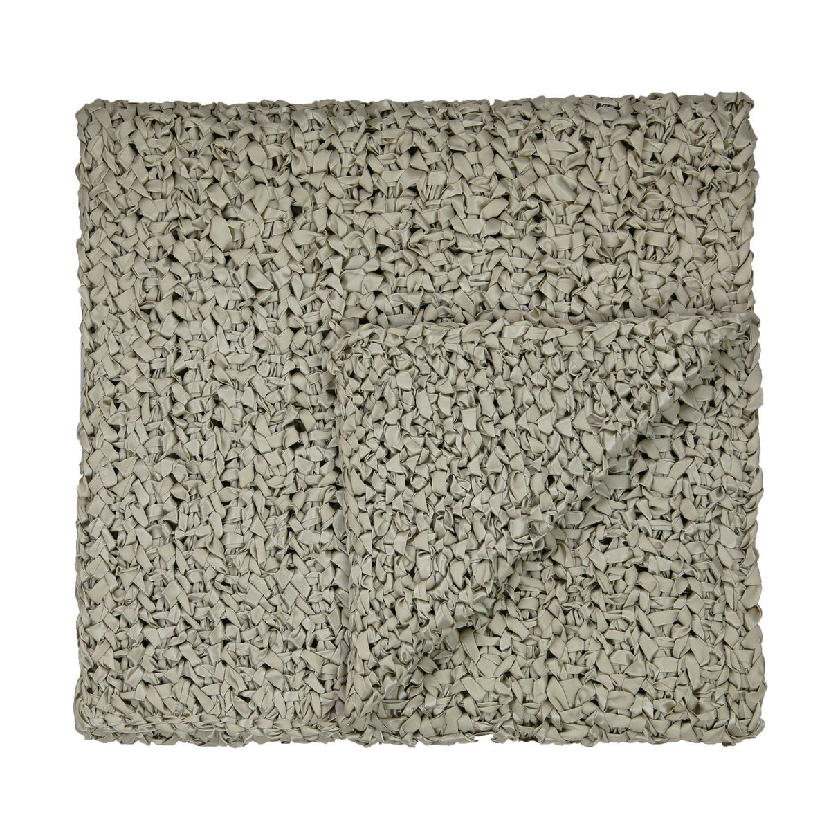 Ann Gish Pale Khaki 96x24 Ribbon Knit Throw