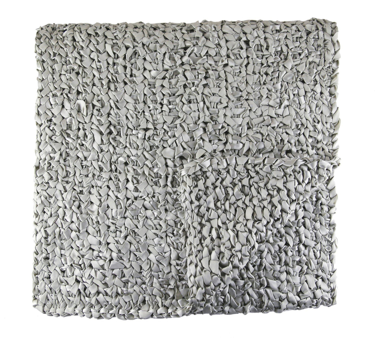 Ann Gish Silver 96x24 Ribbon Knit Throw