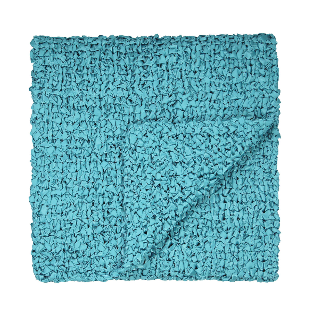 Ann Gish Turquoise 96x24 Ribbon Knit Throw