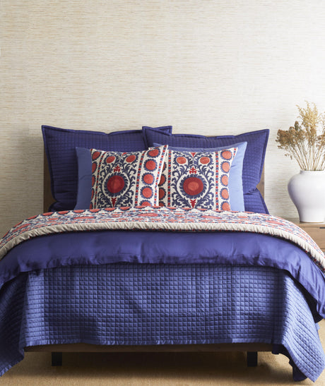 Ann Gish Indigo 96x50 Suzani Throw