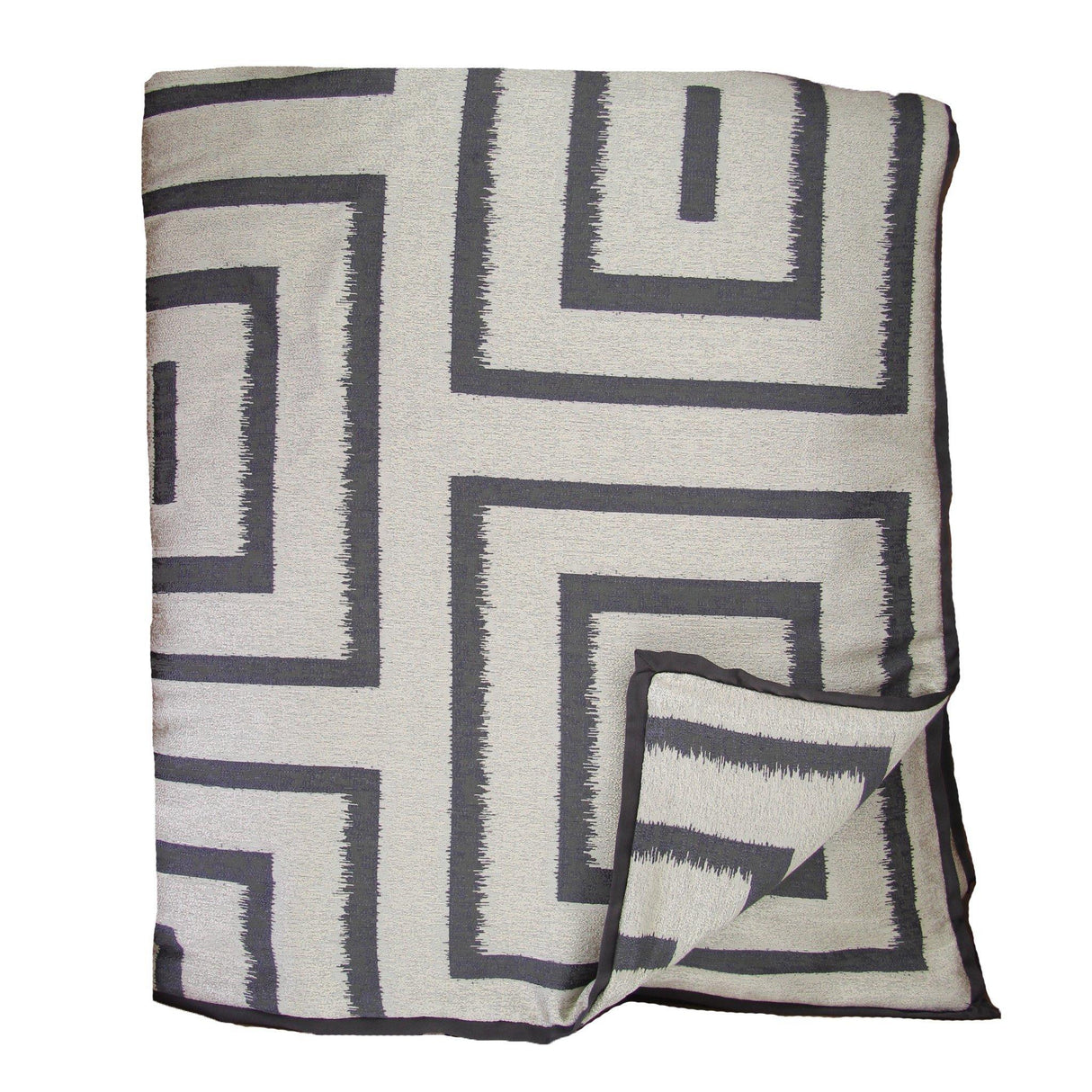 Ann Gish Charcoal/Pumice 94x52 Unmazed Throw