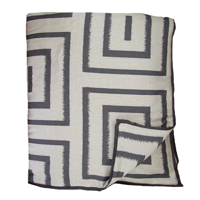 Ann Gish Charcoal/Pumice 94x52 Unmazed Throw