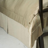 Ann Gish Natural king Basketweave Tailored Bed Skirt