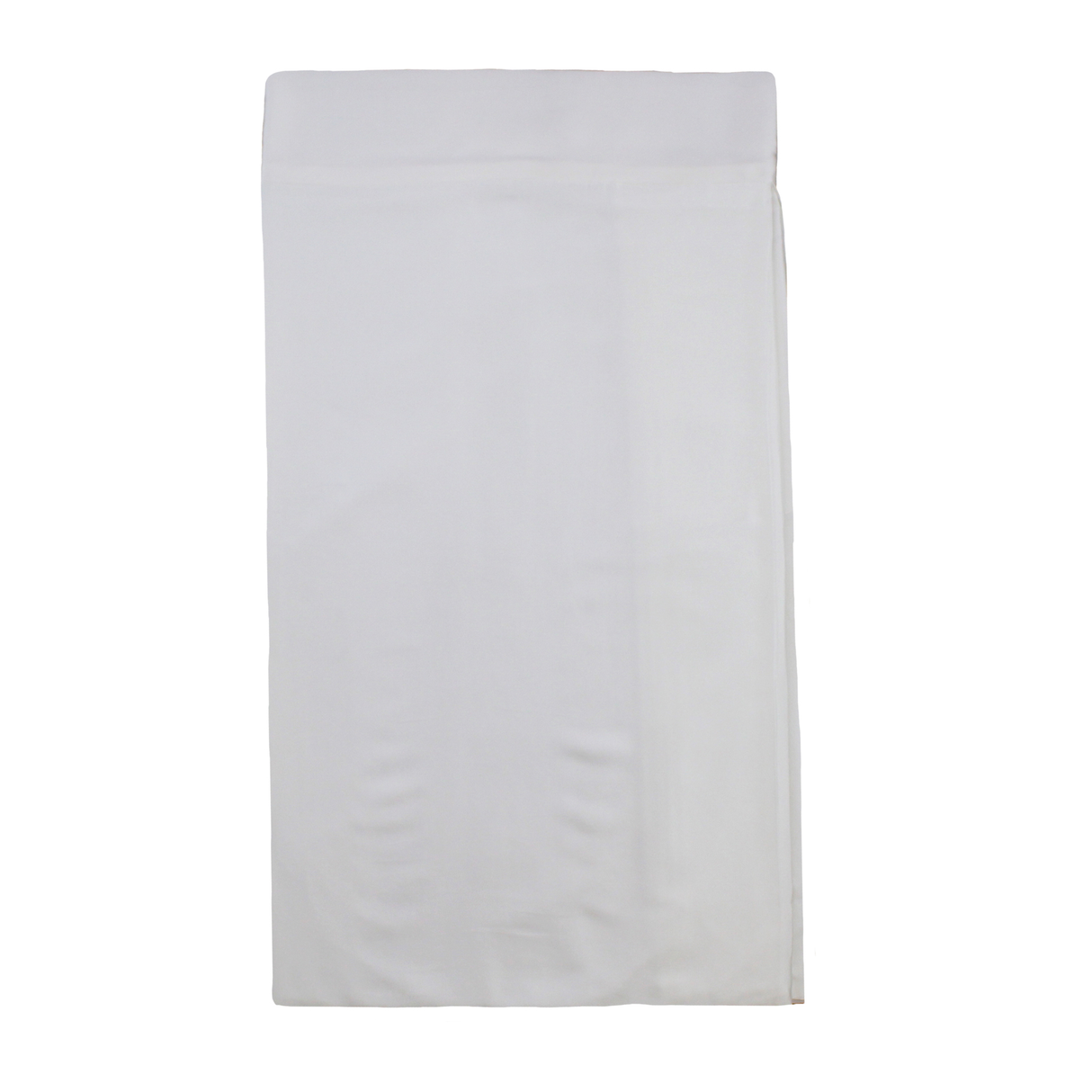Ann Gish White King Charmeuse Tailored Bed Skirt