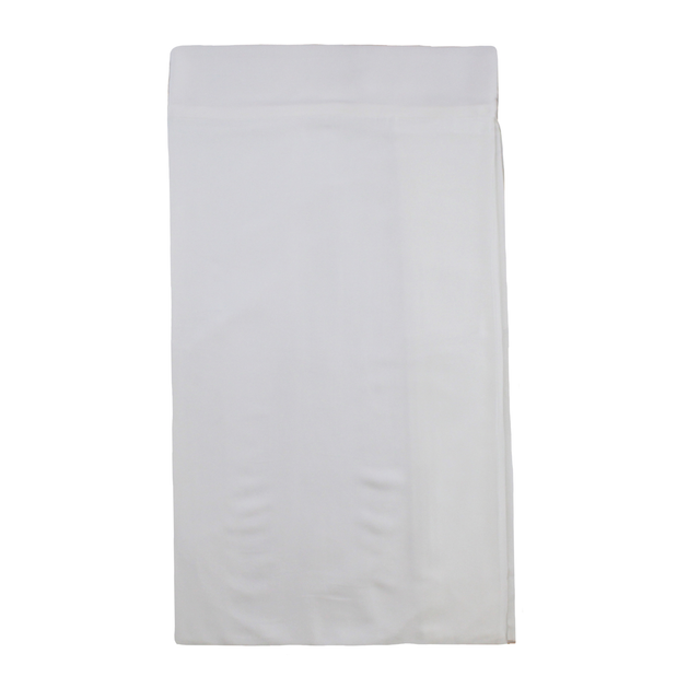 Ann Gish White King Charmeuse Tailored Bed Skirt