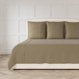 Ann Gish Bronze King Baby Basket Coverlet Set - Bronze