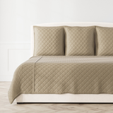 Ann Gish Bronze King Baby Basket Coverlet Set - Bronze