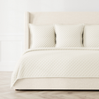 Ann Gish Ivory King Double Diamond Coverlet Set - Ivory