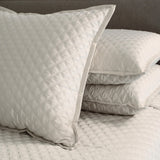 Ann Gish Ivory King Double Diamond Coverlet Set - Ivory