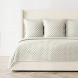 Ann Gish Silver King Double Diamond Coverlet Set - Silver
