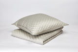 Ann Gish Silver Queen Double Diamond Coverlet Set - Silver