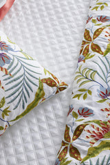 Ann Gish White Queen Double Diamond Coverlet Set - White