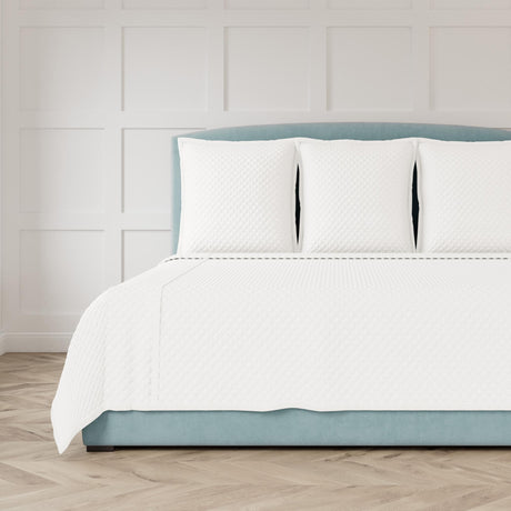 Ann Gish Ivory Queen Faux Flax Coverlet Set