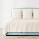 Ann Gish Pumice Queen Faux Flax Coverlet Set