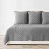 Ann Gish Grey King Flannel Coverlet Set