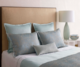 Ann Gish Gracious Blue Queen Linea Coverlet Set