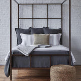 Ann Gish Charcoal Queen Neo Matelasse Coverlet Set