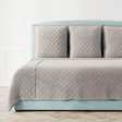 Ann Gish Grey King Velvet Coverlet Set