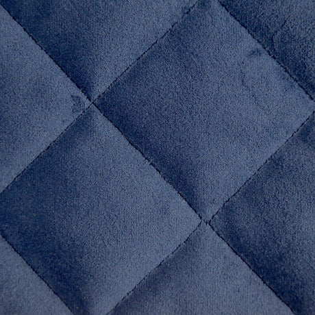 Ann Gish Navy King Velvet Coverlet Set