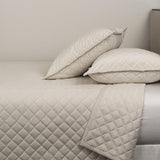 Ann Gish Ivory King Velvet Coverlet Set