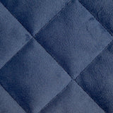 Ann Gish Navy Queen Velvet Coverlet Set
