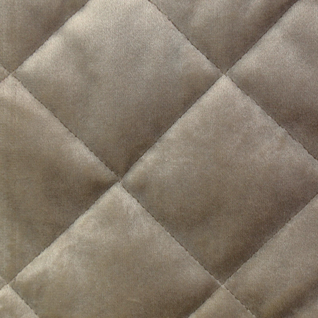 Ann Gish Taupe Queen Velvet Coverlet Set