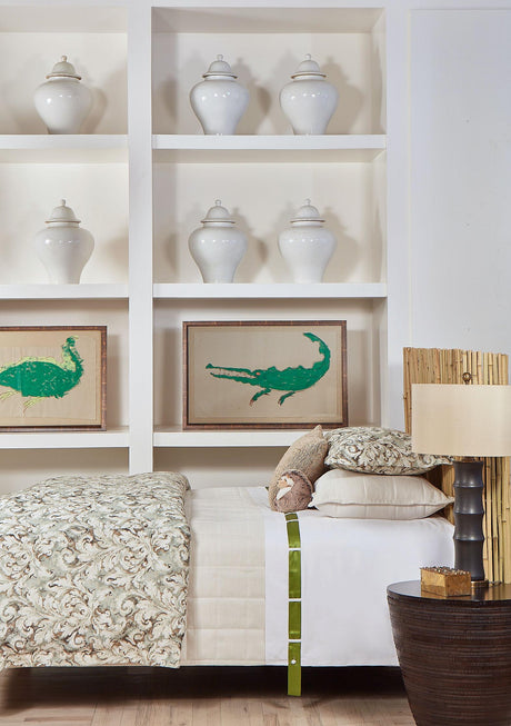 Ann Gish White King Texture Coverlet Set