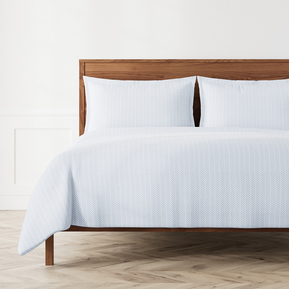 Ann Gish Blue Queen Aran Duvet Set