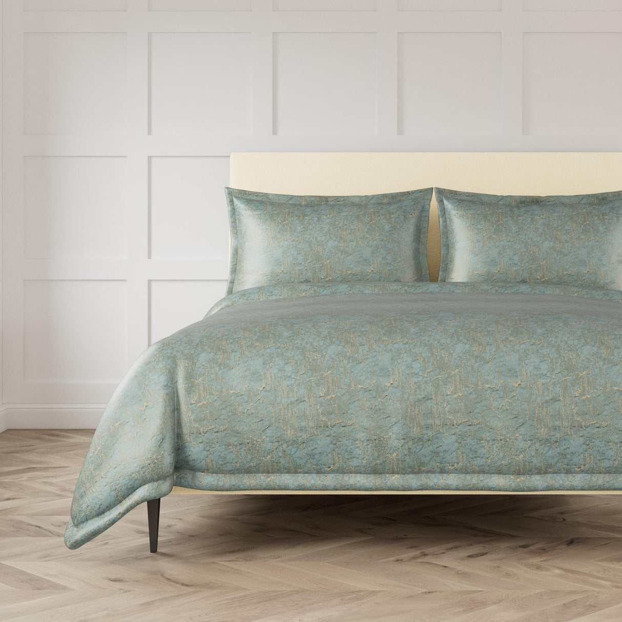 Ann Gish Aqua King Allure Duvet Set