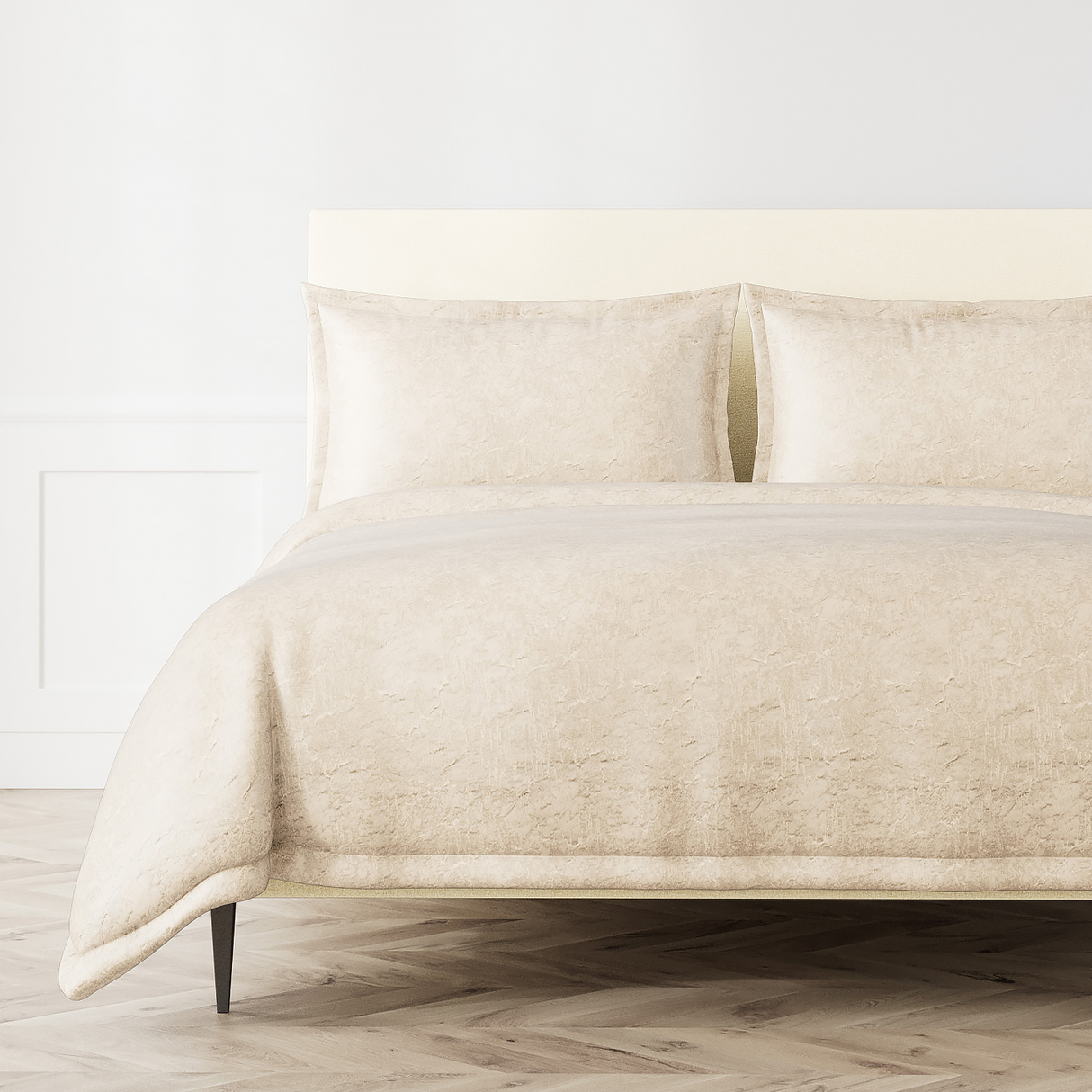 Ann Gish Ecru King Allure Duvet Set
