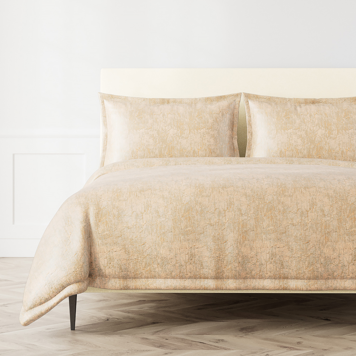 Ann Gish Gold Queen Allure Duvet Set