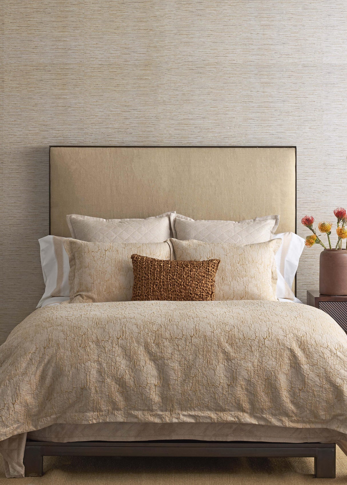 Ann Gish Gold Queen Allure Duvet Set