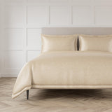 Ann Gish Gold Pumice King Coin Duvet Set