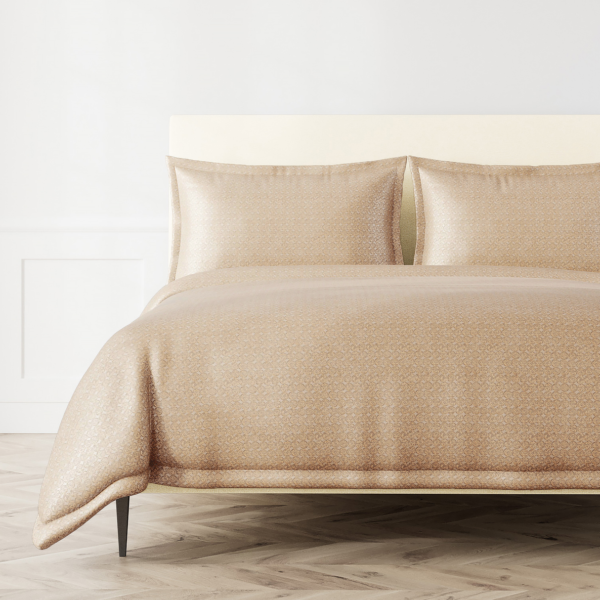 Ann Gish Gold Pumice King Coin Duvet Set