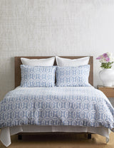Ann Gish Blue King Doorknocker Duvet Set