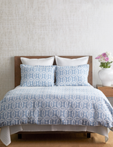 Ann Gish Blue King Doorknocker Duvet Set