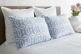 Ann Gish Blue Queen Doorknocker Duvet Set