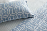 Ann Gish Blue Queen Doorknocker Duvet Set