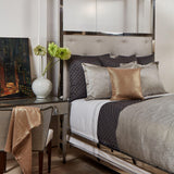 Ann Gish Pewter King Imprint Duvet Set