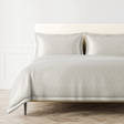 Ann Gish Pewter Queen Imprint Duvet Set