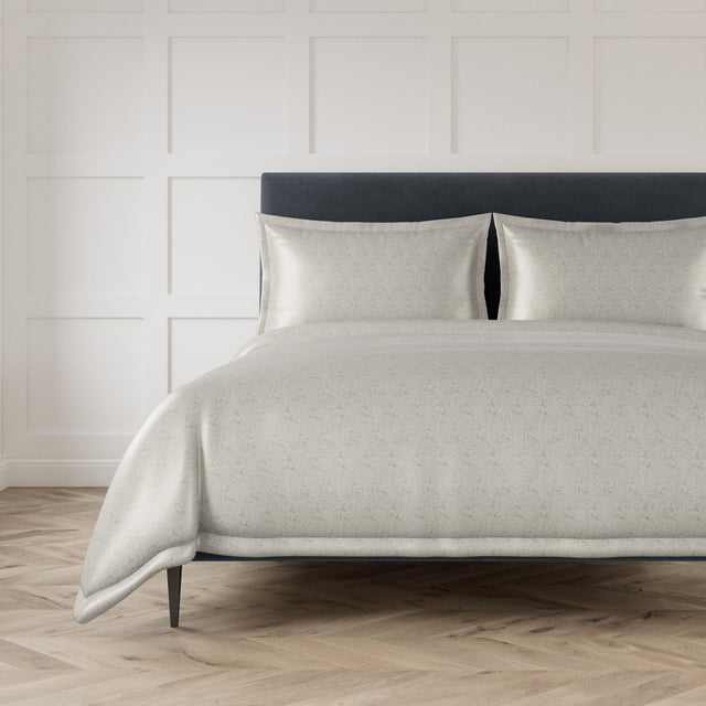 Ann Gish Pewter Queen Imprint Duvet Set