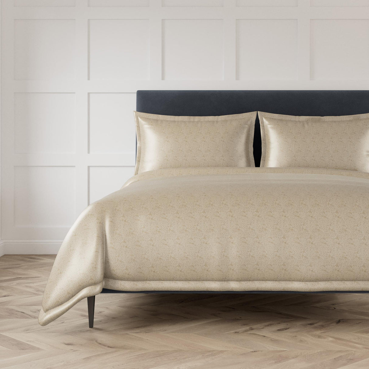 Ann Gish Bronze Queen Imprint Duvet Set